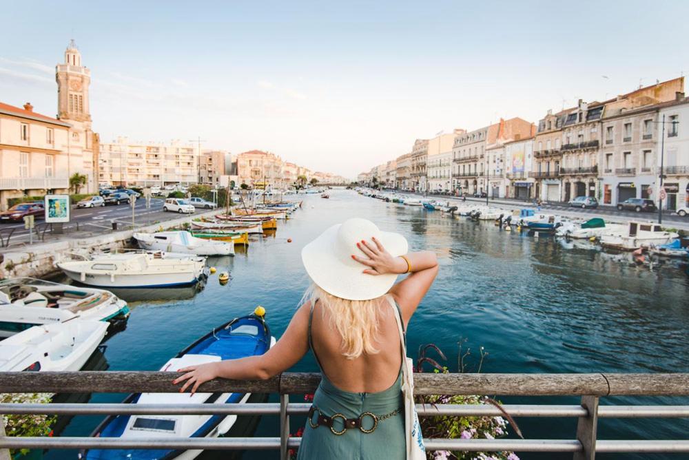 Grand Appartement 109M2 Vue Sur Quai Centre Ville,Wifi Sète Exteriör bild
